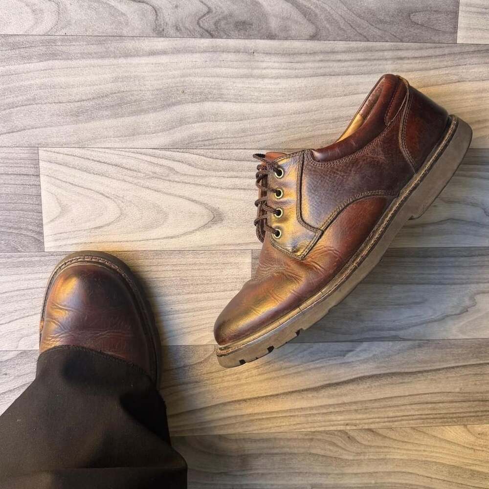 Dockers Brown Chunky Leather Oxford Dress Shoes
